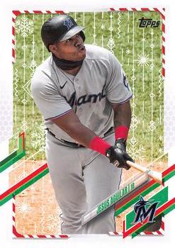 2021 Topps Holiday #HW173 Jesus Aguilar Front