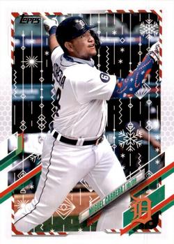2021 Topps Holiday #HW17 Miguel Cabrera Front