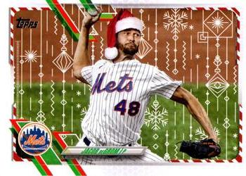 2021 Topps Holiday #HW22 Jacob deGrom Front
