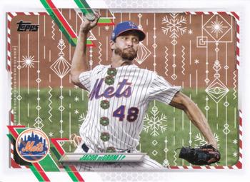 2021 Topps Holiday #HW22 Jacob deGrom Front
