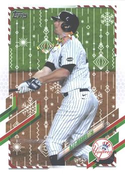 2021 Topps Holiday #HW56 DJ LeMahieu Front