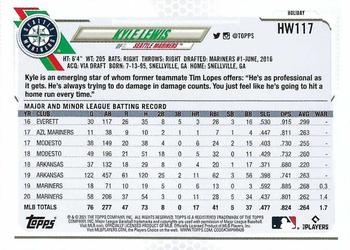 2021 Topps Holiday #HW117 Kyle Lewis Back