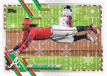 2021 Topps Holiday #HW200 Ronald Acuna Jr. Front