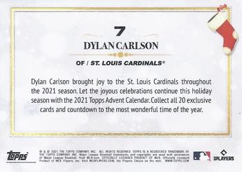 2021 Topps MLB Holiday (Advent) #7 Dylan Carlson Back