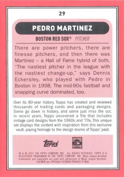 2021 Topps Brooklyn Collection #29 Pedro Martinez Back