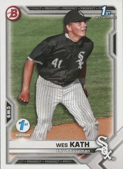 2021 Bowman Draft 1st Edition #BD-43 Wes Kath Front