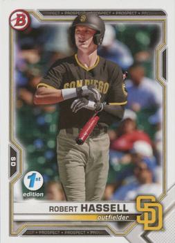 2021 Bowman Draft 1st Edition #BD-67 Robert Hassell Front