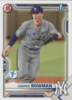 2021 Bowman Draft 1st Edition #BD-87 Cooper Bowman Front
