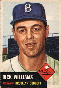 1953 Topps #125 Dick Williams Front