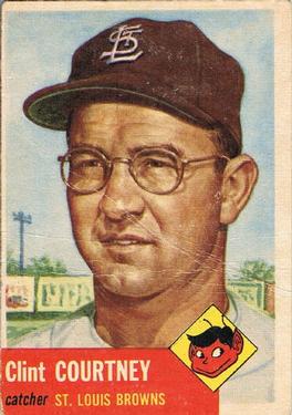 1953 Topps #127 Clint Courtney Front