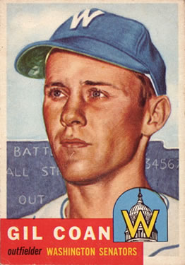 1953 Topps #133 Gil Coan Front