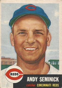 1953 Topps #153 Andy Seminick Front