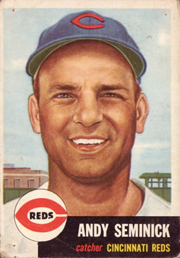1953 Topps #153 Andy Seminick Front