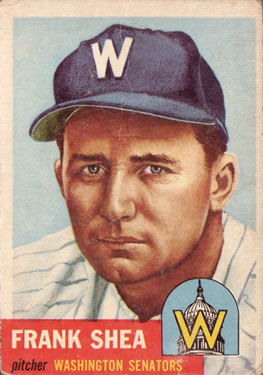 1953 Topps #164 Frank Shea Front