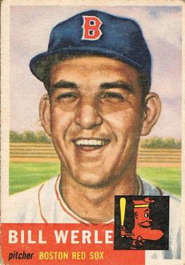 1953 Topps #170 Bill Werle Front