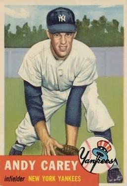1953 Topps #188 Andy Carey Front
