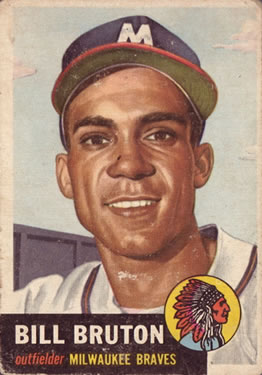 1953 Topps #214 Bill Bruton Front