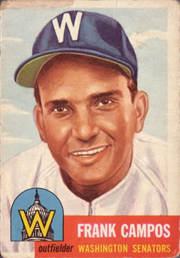 1953 Topps #51 Frank Campos Front