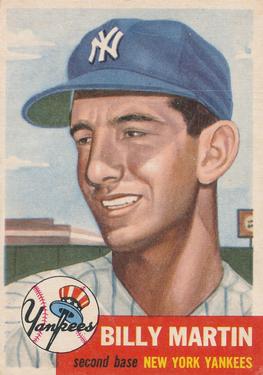 1953 Topps #86 Billy Martin Front
