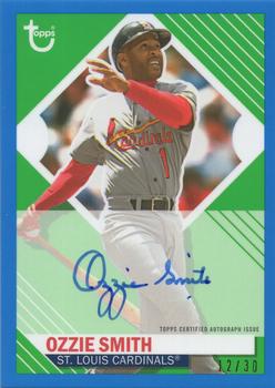 2021 Topps Brooklyn Collection - Autographs Blue #BKA-OS Ozzie Smith Front