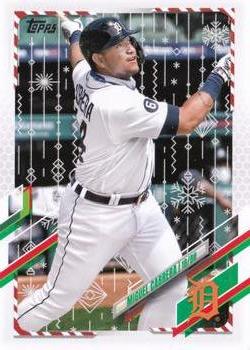 2021 Topps Holiday - Metallic Holiday #HW17 Miguel Cabrera Front