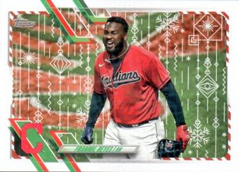 2021 Topps Holiday - Metallic Holiday #HW25 Franmil Reyes Front