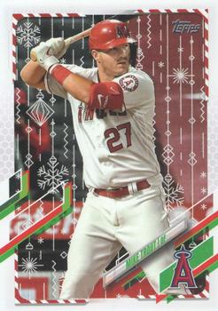 2021 Topps Holiday - Metallic Holiday #HW27 Mike Trout Front
