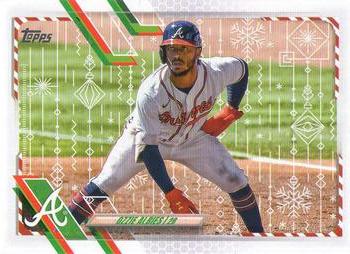 2021 Topps Holiday - Metallic Holiday #HW34 Ozzie Albies Front