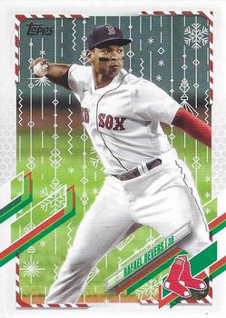 2021 Topps Holiday - Metallic Holiday #HW66 Rafael Devers Front