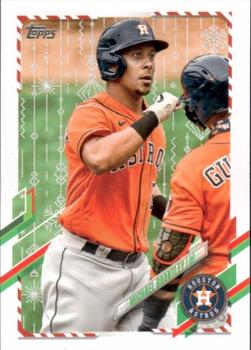 2021 Topps Holiday - Metallic Holiday #HW69 Michael Brantley Front
