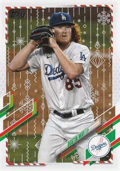 2021 Topps Holiday - Metallic Holiday #HW81 Dustin May Front