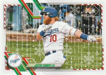 2021 Topps Holiday - Metallic Holiday #HW82 Justin Turner Front