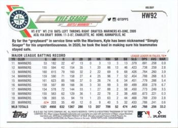 2021 Topps Holiday - Metallic Holiday #HW92 Kyle Seager Back