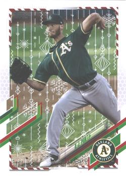 2021 Topps Holiday - Metallic Holiday #HW95 A.J. Puk Front