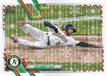 2021 Topps Holiday - Metallic Holiday #HW98 Jed Lowrie Front