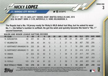 2020 Topps - Celebration of the Decades #3 Nicky Lopez Back