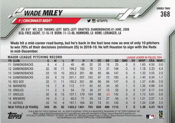 2020 Topps - Celebration of the Decades #368 Wade Miley Back