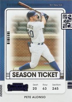 2021 Panini Contenders - Blue #84 Pete Alonso Front