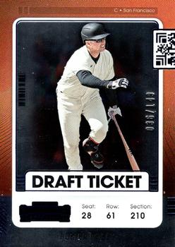 2021 Panini Contenders - Draft Blue #34 Buster Posey Front