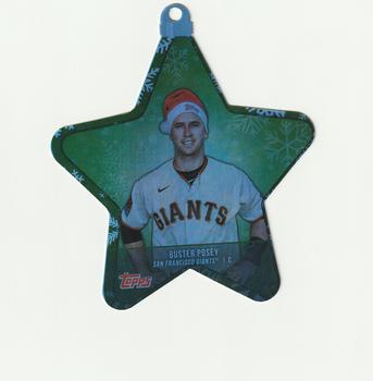 2021 Topps Holiday - MLB Die Cut Star Ornaments #WHO-BP Buster Posey Front