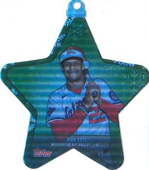 2021 Topps Holiday - MLB Die Cut Star Ornaments #WHO-JS Juan Soto Front