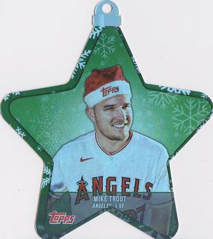 2021 Topps Holiday - MLB Die Cut Star Ornaments #WHO-MT Mike Trout Front