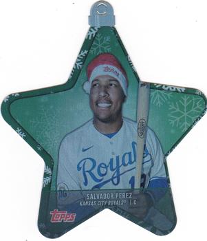 2021 Topps Holiday - MLB Die Cut Star Ornaments #WHO-SP Salvador Perez Front
