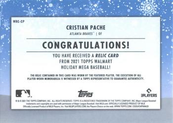 2021 Topps Holiday - Relics #WRC-CP Cristian Pache Back
