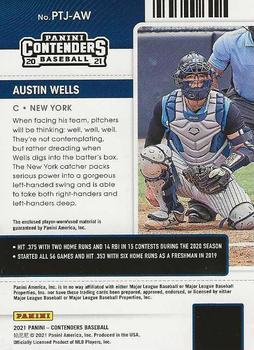 2021 Panini Contenders - Prospect Ticket Jersey #PTJ-AW Austin Wells Back