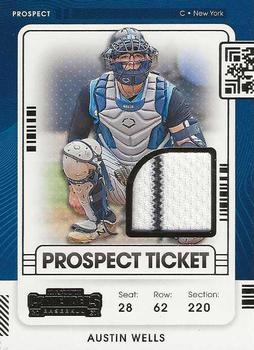 2021 Panini Contenders - Prospect Ticket Jersey #PTJ-AW Austin Wells Front