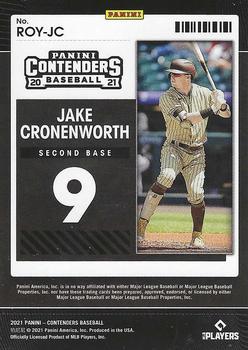 2021 Panini Contenders - Rookie of the Year Contenders #ROY-JC Jake Cronenworth Back