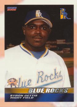 2002 Choice Wilmington Blue Rocks Early Edition Starting Lineup #09 Byron Gettis Front