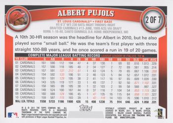 2011 Topps - 60th Anniversary All-Star FanFest #2 Albert Pujols Back