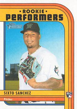 2021 Topps Heritage - Rookie Performers #RP-3 Sixto Sanchez Front